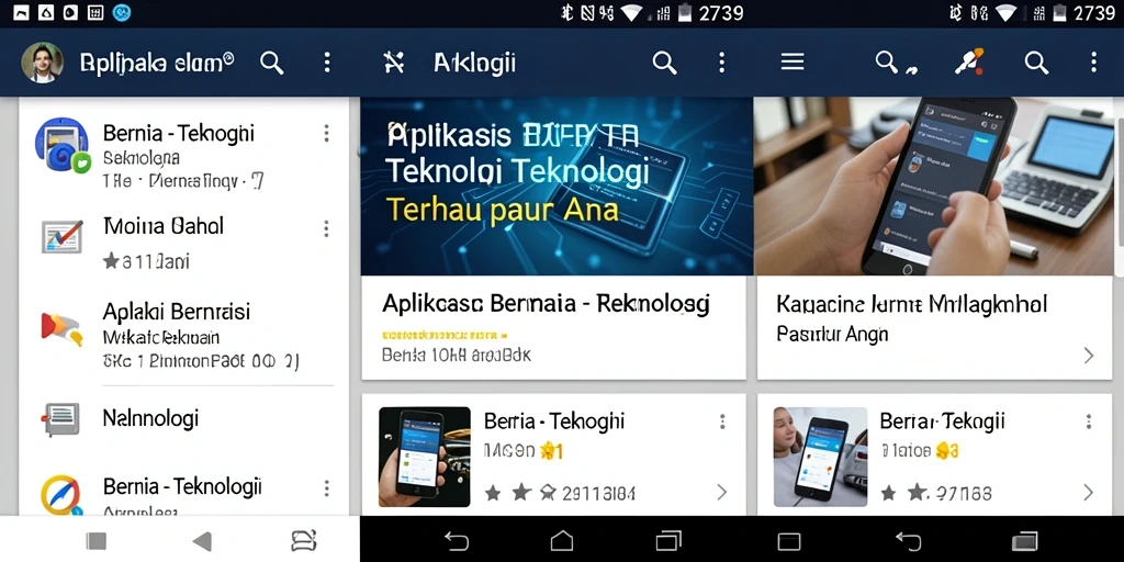 Antarmuka aplikasi 2739 yang menarik dan informatif.