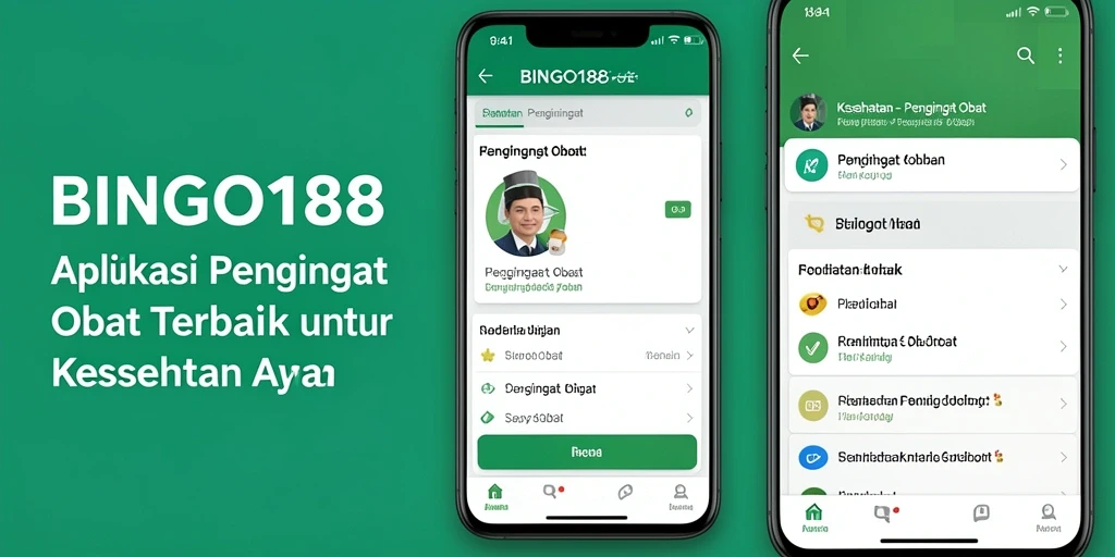 Antarmuka BINGO188 menampilkan pengingat obat yang mudah diakses.