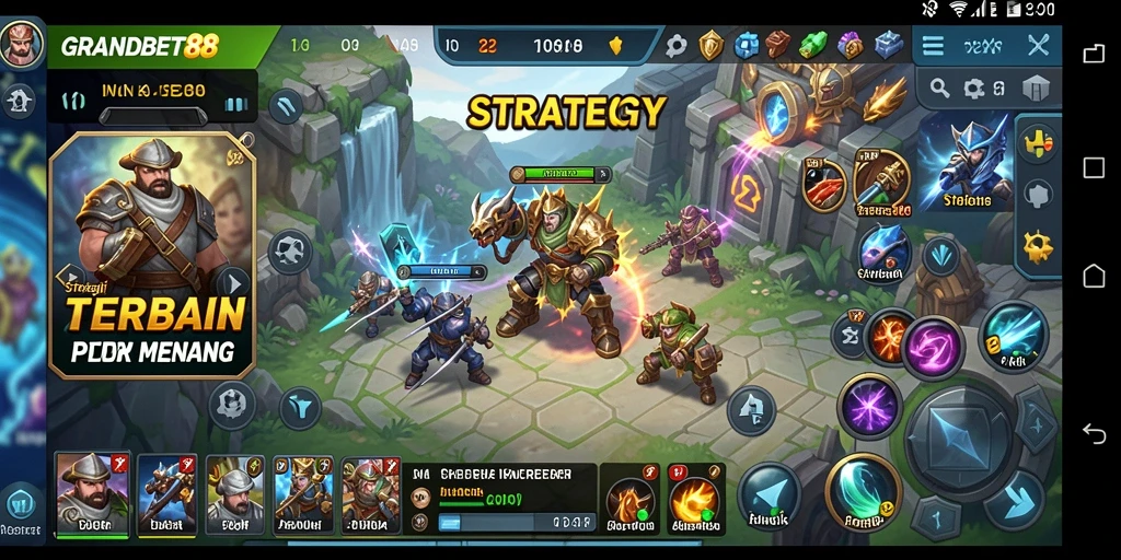 Tampilan antarmuka strategis GRANDBET88 yang memukau.