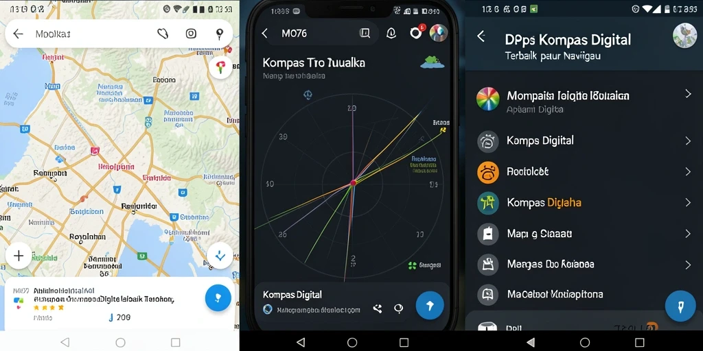 Tampilan antarmuka MPO76 yang jelas dan informatif untuk navigasi.