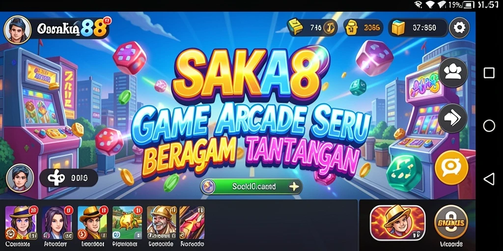 Tampilan antarmuka game Arcade OSAKA88 yang menarik dan interaktif.