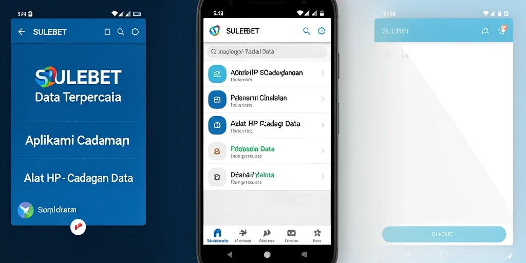 Antarmuka pengguna SULEBET yang ramah dan fungsional untuk cadangan data.