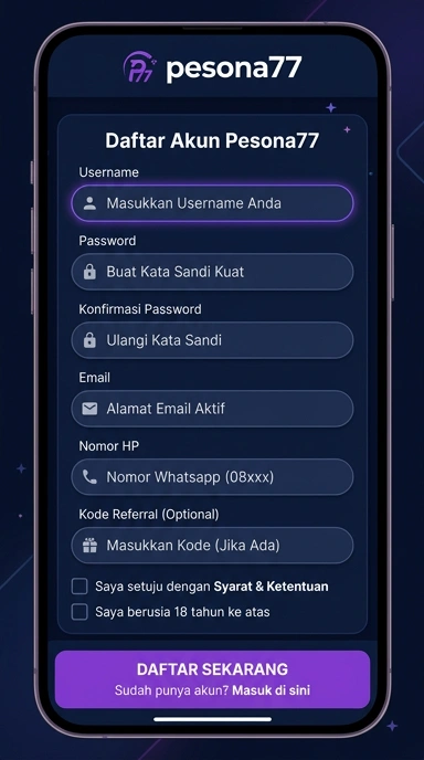 Buat Akun Baru Pesona77 dengan Mudah dan Cepat